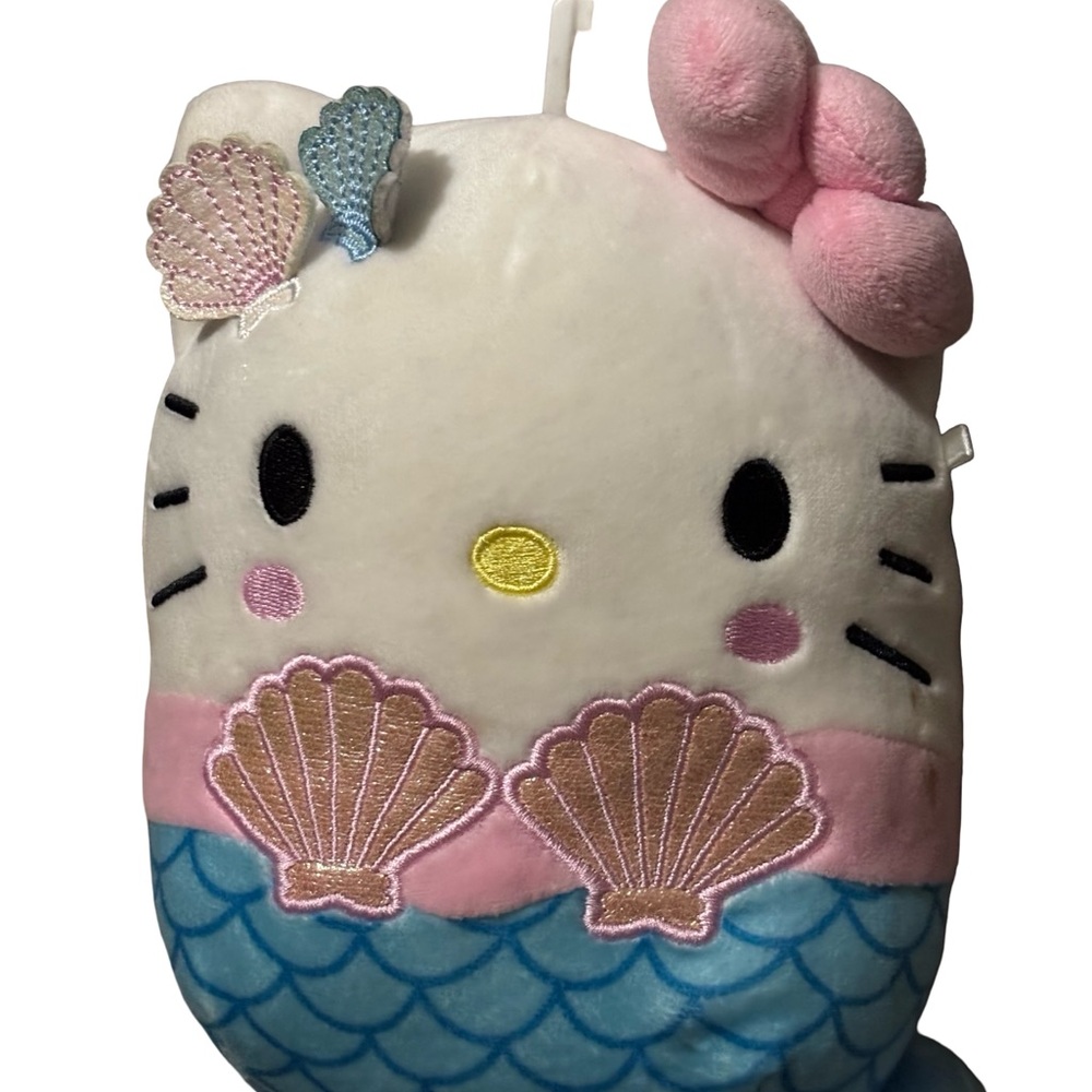 Hello Kitty Pink, Blue & White Mermaid Plush Pillow